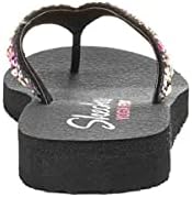 Skechers Cali Women's womens Meditation - Daisy Garden Flip Flop, Black/Multi, 9 US | Image 4