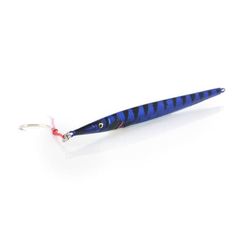 Leurre gabarit à aiguille 5 oz hydrodynamique violet et noir pour courants forts