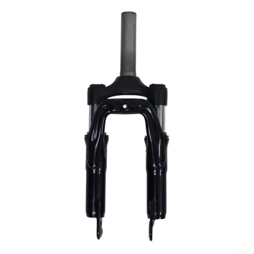 Forcella anteriore per bici elettrica pieghevole, 35,5 cm, assorbimento degli urti idraulico perfetto per qualsiasi terreno (con auricolare)