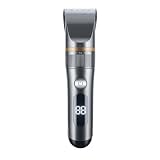 MSLSOIAB Barber Shop Professional Electric Clipper Intelligent Battery Display Charging