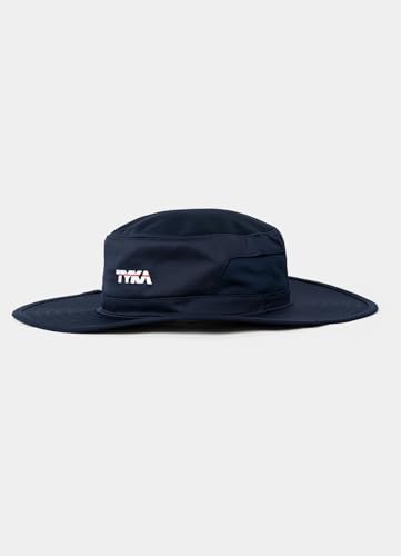 Image of TYKA Cricket Panama Stretch Hat | Wide Brim UV Sun Protection | Lightweight, Breathable & Sweat-Absorbent Towel Lining | Comfortable Headwear for Matches