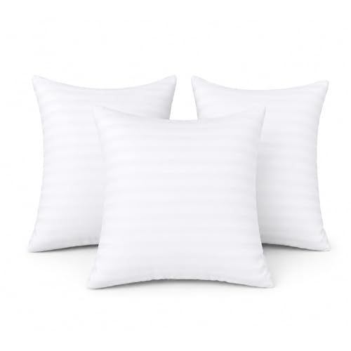 Image of Clasiko Microfiber Cushion Filler 12 x 12 Inches Set of 3 | Suitable for Sofa, Bed & Floor