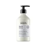 L'Oréal Professionnel, Champú Profesional Sin Sulfatos, para Todo Tipo de Cabello, Fibra Más Fuerte e Hidratada, Anti-Rotura, Metal Detox, 500 ml