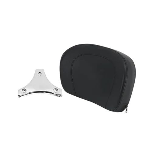 Coussin de dossier moto sissy bar noir pour voyager en Road King et Street Glide