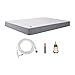 VEVOR Grounding Sheets, Queen Size, 95% Cotton + 5% Pure Silver Fiber, Earth Grounded Fitted Bed Sheets, with Grounding Cord & Tester, for Improved Sleep & Wellness (Gray, Queen - 60 x 80 x 13 in)