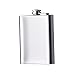 Piersiówka ， Nowa stal nierdzewna Alkohol whisky whisky alkoholu 8 Oz butelka wina przenośne mini modne kolby dla mężczyzn (Color : Silver)