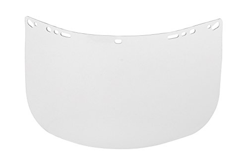 Bullard 860P Clear, Heat-Formed, Multi-fit Polycarbonate Visor, 8" x 15" x .060" for use with Brackets and Most Competitive Models, One Size