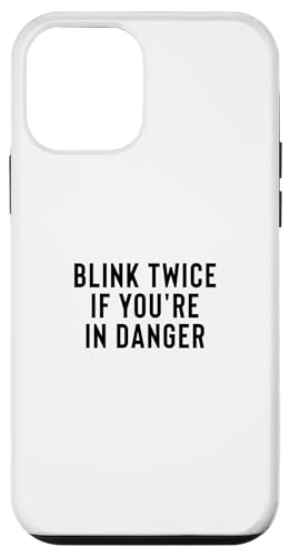 Funny Blink Twice If You're In Danger Joke �X�}�z�P�[�X iPhone 12 mini �p