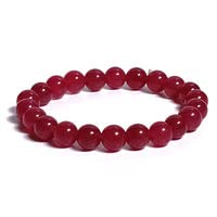 Bracelet Ruby Jade pour l'abondance et la richesse par les cristaux