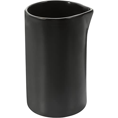 Pot à lait en céramique noire pour éviter les taches de sauce
