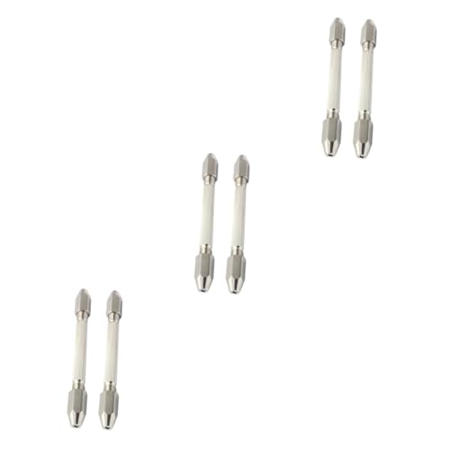 HOMSFOU 3sets Watchmaker Screwdriver Set Pin Vise Wire Tool Mini Hand Drill High Speed Durable Brass 2pcs*3