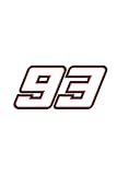 93 Marc Márquez Notebook Type 1 (White): 6\" x 9\" 120 Pages Notebook Journal for people ,Lecture ,Note