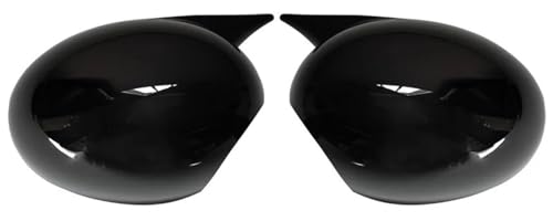 Coques de rétroviseurs pour Mini Cooper R50 R52 R53 noir brillant conduite à gauche 2 pièces