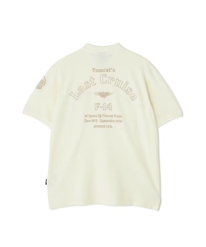 [Avirex] [�A���B���b�N�X] FADE WASH LAST CRUISE EMB POLO SHIRT �t�F�C�h�E�H�b�V ���X�g�N���[�Y �h�J �|���V���c �����Y L 033 �I�t�z���C�g 783-5136001