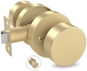 MrArm Interior Privacy Gold Door Knob wi… MrArm Interior Privacy Gold Door Knob wi…