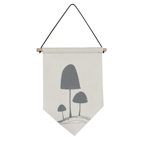 Illustration champignon mignon : art mural en toile suspendue