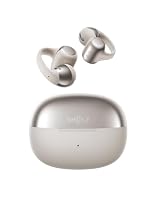 SHOKZ OpenDots ONE Open Ear Headphones, Premium Dolby Audio 6.5g Clip On Earbuds Bluetooth 5.4, Wireless Earphones with Mic, Fast Charging 40 hrs Playtime, IP54, with Cleaning Cloth,for Walking- Grey
