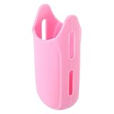 POPETPOP Hair Iron Heat Resistant Silicone Sleeve for Curling Irons and Travel Protector Cover Pink