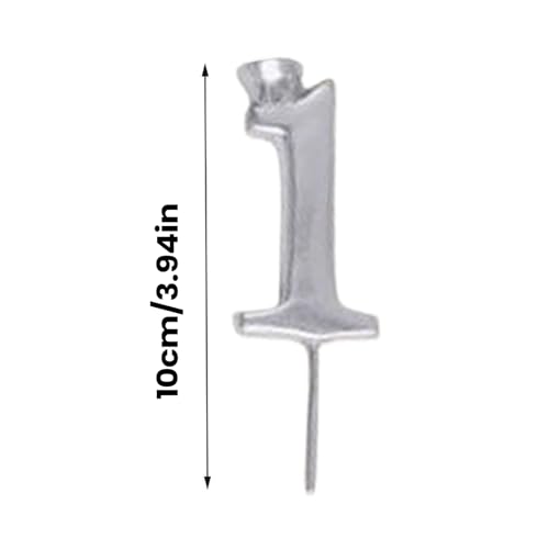 Number Candle Holders, Reusable Alloy Candlestick Set, Cake Topper Number Stands with Secure Candle Insert, Celebration Holders with Stable Upright Base, Birthday Party Accessories, for Men Women – Image 3