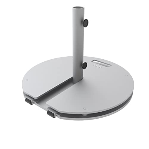 Image of Midtown Umbrellas Round 2 - Base with Wheels, Up to 55 lb Capacity, Silver