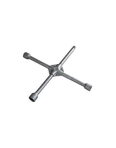 TRIGANO Clef en Croix pour écrous 17/19/21 mm et Carre 1/2