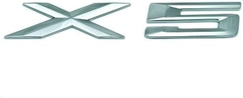 BMW Genuine X5 Letter Insignia Emblem Decal for X5 E53 E70 E70N 3.0i 4.4i 4.6is for X5 3.0i X5 3.0si X5 3.5d X5 35dX X5 35iX X5 4.4i X5 4.6is X5 4.8i X5 4.8is X5 50iX X5 M