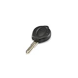 llave 206 codificada Carcasa de llave para Peugeot 1 botón compatible con los modelos: 206 (diésel/HDI/gasolina) carcasa de repuesto