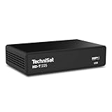 TechniSat HD-T 225 - Kompakter DVB T2 HD Receiver (HDTV, HEVC H265, USB Mediaplayer, HDMI und SCART, 12 V tauglich, EPG, LED Statusanzeige, Fernbedienung) Schwarz
