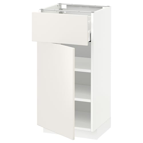 ProTuning HOMEMETOD/MAXIMERA Base mueble con cajón/puerta, blanco/Veddinge blanco, 40x37 cm