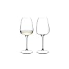 Riedel Grape Flat Bottom White Wine Champagne or Spritz Drink Glass 2 Pack