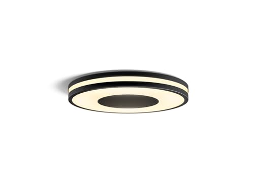 Philips Hue White Amb. LED-Deckenleuchte Being inkl. Dimmschalter, schwarz, dimmbar, alle Weißschattierungen, steuerbar via App, kompatibel mit Amazon Alexa (Echo, Echo Dot)