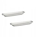 Couleur : blanc Wilmax WL-992643/A Plat de service long en porcelaine Blanc 28 cm