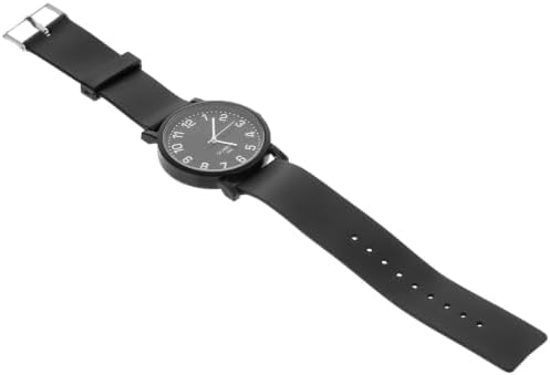 SUPVOX Vintage Quartz Wrist Watch for Students, Dark Dial, Simple Style