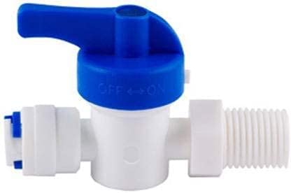 Image of CSI INTERNATIONAL RO Water Purifier Inlet Valve Only 1 /4 inch Qc x 1 /4 inch Thread Ball Valve On /Off RO /UV /UF /TDS Water Purifier Solid Filter Cartridge