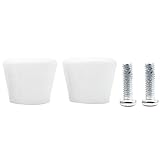 SunniMix 2 stück Rollschuh Kappe Stopper Set Rollschuh Toe Stopp Bremsen mit Schrauben für Innere Skate Stopper - Weiß