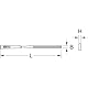KS Tools 140.3051 Flach-Nadelfeile, 5x1mm