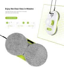Alfawise S70 Window Cleaner Robot bottom view with cleaning pads
