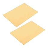 GLEAVI 2pcs Brass Sheet Plates for DIY Crafting Jewelry Making Electrical Repairs Thickness Accurate Dimensions for Industrial Use Versatile Brass Plates