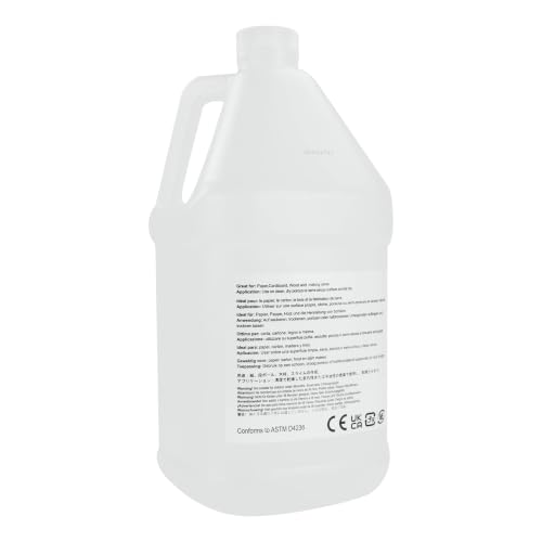 Image of Amazon Basics All Purpose Washable Clear Liquid School Glue for Making Slime, Paper, Cardboard, Wood, Craft Projects, 128 fl oz