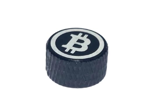 Bitcoin Seed Stack Nut - Knurled Aluminum Threaded M8 Self Custody Bitcoin Seed Stack Nut - Decorative Bitcoin Acorn Nut for Seed Stacks (4)