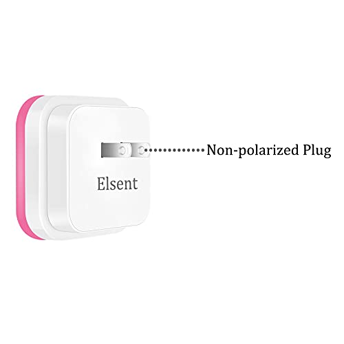 INVALID DATA Elsent Night Light, Plug in LED Wall Lamp with Dusk to Dawn Sensor, Auto ON/OFF - Perfect for Bedroom, Baby and Kid's Room (Red) - Pack of 4.