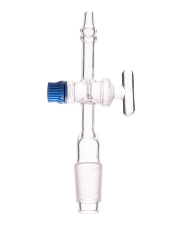 SHIV SCIENTIFIC Borosilicate Glass Adapter,VACUUM FLOW-CONTROL ADAPTER STRAIGHT WITH GLASS STOPCOCK B-24-picture-19
