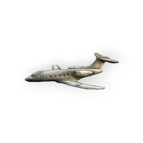 FARTICOSSIN Gulfstream Jet Pewter Hat Lapel Pin Pilot Crew Wing Gift Made In USA Wow!!!