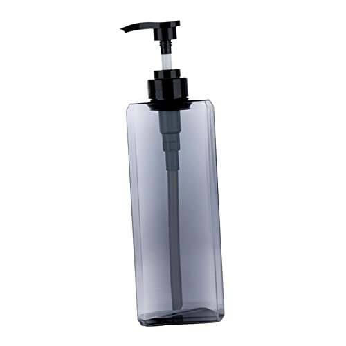 perfk Dispensador de jabón Moderno, Botella de loción, de para baño, Botella de champú, dispensador de detergente para Ropa, dispensador de champú, 1000ml Gris