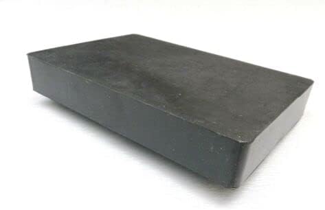 JTS 6" x 4" x 1" Jeweler's Rubber Bench Dapping Stamping Block Work Surface Metal Forming Jewelry Making Repair Tool for Hammering, Shaping, Chasing, Flattening Metals