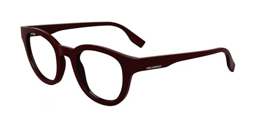 KARL LAGERFELD Brille Größe 47 mm Burgundy, Eye SIZE: 47 BRIDGE: 23 Horizontal MEASUREMENT: 47 Vertical MEASUREMENT: 41 7