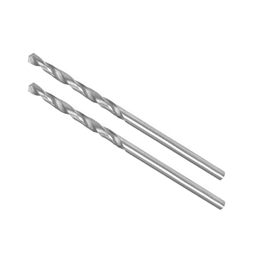 Image of CoCud Solid Carbide Drill Bits, 1.65mm Diameter, K35 Tungsten Carbide Precision Short Length Twist Drill Bits - (Applications: for Stainless Steel Alloy Metal), 2-Pieces