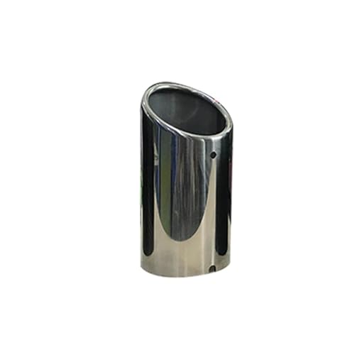 Tuyau d'échappement carbone VW silencieux arrière 75mm de voiture argent