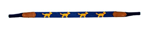 Image of Leather Hand-Stitched Needlepoint Sunglass Strap Retainer