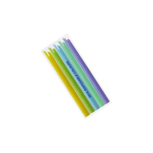 Premium Plus ONE001A-B Vented Slotted Oral Evacuation Tips Assorted Colors 1000/Pk